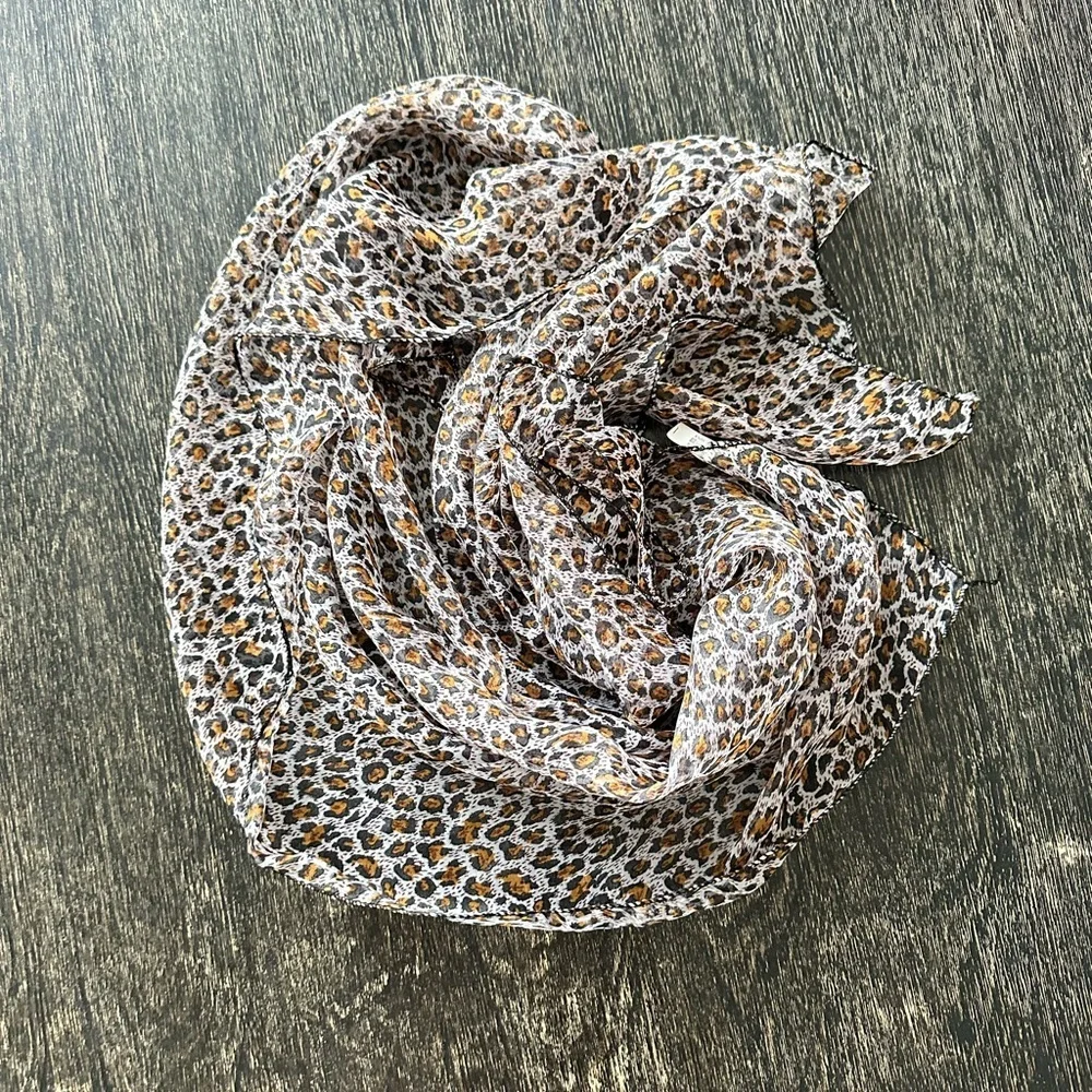 Leopard Print Scarf
